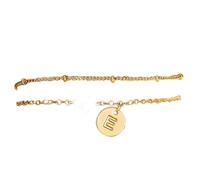 Générique Impilabile Per Bracciali Classico Braccialetto Braccialetto a quattro dischi monogrammi, gioielli personalizzati per donne e adolescenti Messaggi Larghezza Regalo Braccialetti Donne Anelli