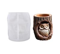 Générique in Resina epossidica | Ceppo di Albero e antiaderenti riutilizzabili - Stoccaggio per Decorazione Ufficio, per vasetto per matite per casa, Fai da Te, Gesso Argilla