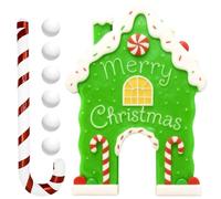 Générique Indoor Golf Game - Reusable Funny Christmas - Holiday Gingerbread Golf Set Party Games - for Teens Adults Family Living Room Outdoor Party Gatherings Events Celebration