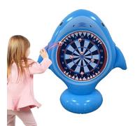 Générique Inflatable Dart Board, Inflatable Giant Kick Darts, Throwing Target Game, Shark Shape Summer Toy for Families Summer Beach Pool Backyard Gatherings Parties Water Park Backyard Camping Trips