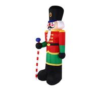 Générique Inflatable Nutcracker | 8ft Impermeabile LED Lights Decor Christmas Yard Inflatables for Family Friends Indoor Party Holiday Garden Lawn Home