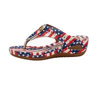 Générique Infradito con motivi colorati, sandali a punta aperta, comode scarpe morbide da spiaggia leggere, pantofole casual estive, scarpe vive, pantofole allegre, multicolore, 37.5 EU