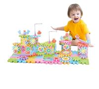 Générique Ingranaggi per | Set di Ingranaggi di Costruzione in elettrici,Ingranaggi rotativi ad Incastro riutilizzabili, educativi di Costruzione per