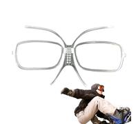 Générique Inserto per sci | 1 adattatore di prescrizione | adattatore per ricetta regolabile 14 x 9 x 1 cm, da sci | supporto interno flessibile per portatori di sport D