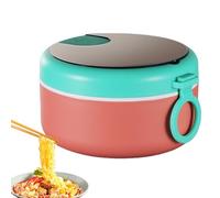 Générique Instant Noodle Bowl Set - 5,5 x 5,5 x 3,2 pollici Microwave Safe Soup Cup Container with Spoon | 30 oz Soup Noodle Contenitori con Lid for Home Dorm Office School Work College Soups Meal