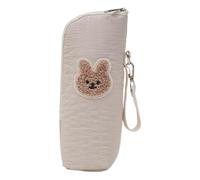 Générique Insulated Bottle Bag - Portable Cooler Pouch | Breastmilk Warmer & Nursing Bottle Storage Bag, Leakproof Thermal Insulated Carrier for Travel, Walking, Camping, Picnic, Home Use, Crema