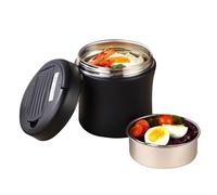 Générique Insulated Food Jar, 1,2 L Stainless Steel Lunch Container, Wide Mouth Hot and Cold Storage Box, Leak Proof Portable for Soup, Meals, Snacks, Fishing, Picnic, Campeggio