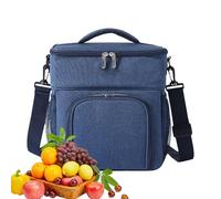 Générique Insulated Lunch Bag, Leakproof Cooler Tote, 10,63 x 7,09 in Lunchbox Storage Organizer, Compact and Authentic, Travel-Friendly Design for Picnic & Sports Use