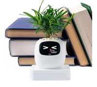 Générique Intelligent Smart Planter, AI Pet Expression Pot, Multi Function Container with Self Watering Feature, Indoor Plant Pot, Home Apartment Accessory, Interactive Display for Balcony
