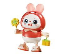 Générique Interactive Robot Bunny - Music Rabbit | 18,5 cm Abs Dancing Toy with Forty Eight Songs, Smart Pet Figure with Movement Action, Learning Play Item for Kindergarten Children