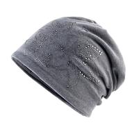 Générique Inverno Chic Pullover Cap Double Layer Warm Pullover Cap Pile Cap Berretto Tubo Uomo, grigio, Taglia Unica