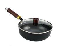 Générique Iron - 40 x 20 x 10 cm - Pan Uncoated, Uncoated Thick Pot With Non-Slip Handgrip, Hand-Forged Non-stick For Natural Cooking Stove Induction Hob Home Kitchen Camping Restaurants