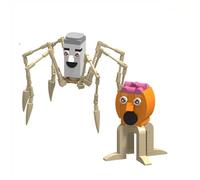 Générique Italian Brainrot Construction Blocchi Speciali Modelli Mutanti Figure da Assemblare Figura Tung Tung Sahur Tralalero Tralala Figurine da Collezionare (199 pz Garam Dan Madu)