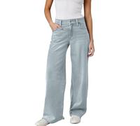 Générique Jeans da donna a vita alta, jeans larghi da donna, stile import-export, taglio oversize con effetto svanito, pantaloni da donna, modello confortevole e alla moda, abbigliamento, Bu228, XXXL