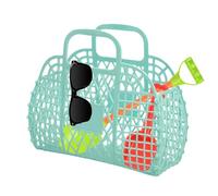 Générique Jelly Bag Handbags, Trendy Reusable Tote, 9,45 x 8,27 ineaster Basket Style, Lightweight Authentic Material, Spacious Design for Summer, Weddings, concerti, beach days, divertimento