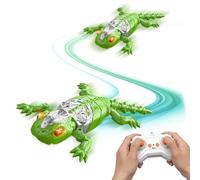 Générique Kids Crawler Toy - Divertente 360 gradi Rotating Wall Crawling Remote Control Gecko, Interactive STEM Learning Toy, Durevole Batteria Operated | Kids Crawler Toys for Preschoolers Pupils