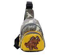 Générique Kid's Shoulder Bag - Dinosaur Cross Body Sling Bag | Bambini, Messenger Cross Body Backpack | For Boys Girls Hiking Lightweight Adjustable Casual School Travel Essential, giallo, Se référer