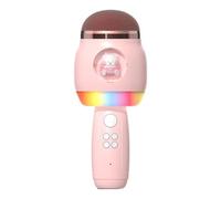 Générique Kids Singing Microphone, Wireless Karaoke Mic, Cartoon LED Speaker Portatile Fun Musical Supplies Music Equipment for Children, 7,6 x 3,15 x 3,15 pollici, 374 g