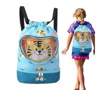 Générique Kids Swimming Bag - Lightweight Cartoon Dry Wet Separated Drawstring Pool Accessories | Impermeabile Swim Bag | Kids Swimming For Camping Travel Beach School Use Activities Sports Gym