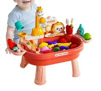 Générique Kids Water Table, Outdoor Water Tables Toddler, Pretend Kitchen Role Play Toy, Interactive Fishing Game and Splash Fun Design, for Preschool, Daycare, Indoor Plays, Summer Camping, Patio