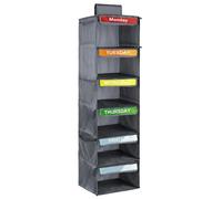 Générique Kids Weekly Clothes Organizer, 6-Shelf Closet Storage Organizer, appendiabiti con 3 lati Pockets, per bambini e camera da e organizer per bambini