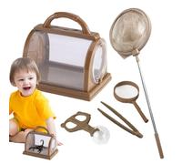 Générique Kit contenitore per creature - 7,48 x 5,91 x 7,48 pollici, scatola di studio degli insetti, mini gabbia di esploratore | Set di osservazione portatile per habitat, strumento scientifiq