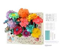 Générique Kit di fiori in carta - laboratorio creativo per realizzare fiori - attività educativa creativa 3D assorbe i colori per mazzi asilo nido materno casa portatile