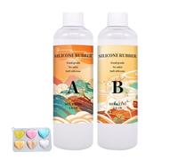 Générique Kit di stampi in silicone - Liquid Silicone 17 x 5 cm | Tear Resistant Multifunctional Mold Maker | Convenient Kit for Cement Jewelry Resin Craft DIY and Creative Molding Projects