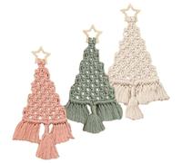 Générique Kit macrame albero di Natale, decorazione albero - Kit creativo per principianti soggiorno camera da letto Nursery soggiorno donne uomini