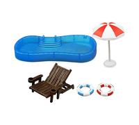 Générique Kit modello Kids Beach | Ornamento Anello Nuoto Set Decorazione Casa Artigianale Stile Spiaggia Miniatura con la sua costruzione Robusta e in Ottimo materiale PP