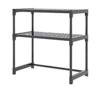 Générique Kitchen Counter Shelf, Microwave Rack Organizer, Multi-Functional Storage, Appliance and Utensil Holder, Sturdy Metal Design, Ideal for Tableware and Pot Storage