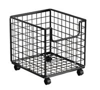 Générique Kitchen Rolling Cart, Floor Storage Organizer, 11,02 x 17,32 x 15,75 pollici 360° Rotating Portatile Rack, for Pantry, Laundry, Bathroom, Vegetable, frutta, snack, Home Utility Shelf