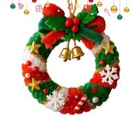 Générique Knit Christmas Ornaments, Handmade Pendant Accessories for Car, Crochet Accessories for Holiday, Seasonal Decor Rear View Mirror Home Beginners Festival Decor