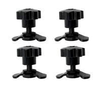 Générique L Track Stud Kit, Cargo Securing Bolt Set, 4 pezzi Lock Nut Hardware Pack, Steel Rail Tie Down Fastener System, Trailer Truck Marine Mount Accessory, RV Truck Bed Trailer Deck Cargo Use