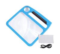 Générique Lampada da lettura a LED | Ricaricabile con ingrandimento 5x 10x - Lente d'ingrandimento con illuminazione a LED - per adulti studenti anziani Viaggio Casa Camera Camera