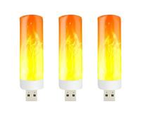Générique Lampada LED Flame Effect Light Bulb - USB ricaricabile Fireplace Light, Realistic -like Lantern, Energy-Saving Flame Effect Lamp | Compact Design For Home, Camping, Atmosphere Lighting, Room
