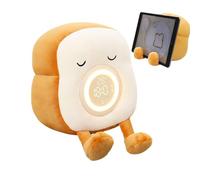 Générique Lampada per tostapane, Digital Alarm Clock Nightlight, Plush Ricaricabile Bedside Lamp with Timer, Dimmable Desk Decor and Cell Phone Holder, Cozy Room Accessory for Bedroom, Living Area