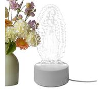 Générique Lámpara Mesa LED, LED Devocional - Luz Nocturna Religiosa Con USB | 9,06×3,54×3,54 PulgadasCumpleaños Hogar Sala De Estar Dormitorio Apartamento Residencia Estudiantil Guardería Iglesia