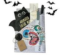 Générique L'Appuntamento Cieco con Un Libro per Halloween | Libro 'orrore E Mistero | Accessori Lettura Fantasma Pipistrello Festa per Donne Uomini Adolescenti