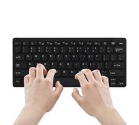 Générique Laptop Keyboard, Wired USB Keypad, Low-Noise Ultra-Slim Typing Device, Lightweight Portable Keyboard for Computer, Tablet, Ufficio, Home, Ergonomic Plug, Black, White, ABS