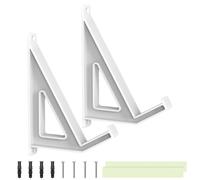 Générique Laptop Wall Mount Shelf, Adjustable Keyboard Wall Hanger and Display Rack, Computer Bracket Storage Organizer for Electronics Books Pictures Routers Bedside or Home Office Setup