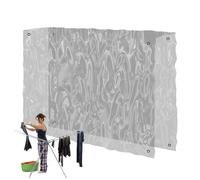 Générique Laundry Drying Rack Rain Cover - 70 x 50 x 105 cm Laundry Rack Rain Protector for Outdoors | Trasparente PVC Shield Sun Protection for Courtyard Pants Lingerie Shirts Coat Quilt Blanket
