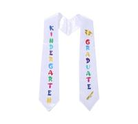 Générique Laurea della scuola materna Sash - Adorabile scolaro prescolare stampato Stole | Volo di laurea colorato | Abbandardo di laurea personalizzabile per pietre miliari memorabili