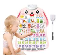 Générique Learning Wall Chart, Interactive Alphabet Number Poster with Fruits and Vegetables, Educational Sound Chart for Kids, Classroom, Nursery, Bedroom, Preschool, Home, Daycare