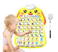 Générique Learning Wall Chart, Interactive Alphabet Number Poster with Fruits and Vegetables, Educational Sound Chart for Kids, Classroom, Nursery, Bedroom, Preschool, Home, Daycare