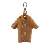 Générique Leather Key Organizer, Clothes Shape Holder, Key Ring Pouch, Soft Protective Material, Lightweight Portable Design, for Women Men Purse Pants Belt Travel Gym Workplace Outdoor, marrone, Se