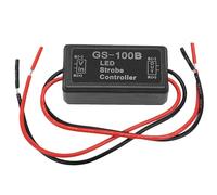 Générique LED Controller Module - GS-100B 3 modalità Flashing Light | 12 V-24 V DC Car Car Accessory | For Brake Light, Trunks, Tail Stop a ight, Tanks, E-Bikes, Universal Vehicle Flasher