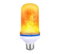 Générique LED Flammen Glühbirne E27-6 x 15,5 cm 4 Flackermodi Feuerflamme Effekt, Gelblicht B22 Dekorationsbirne Außenbereich, Warmton Wohnzimmer Terrazza Weihnachten, Halloween Hochzeit | für Zuhause