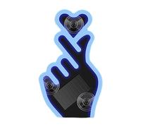 Générique LED Heart Light For Car - Gesture Design Romantic Wireless Lamp, Suction Cup Solar Car Light With Vibration Sensor | For Women Men Triangle Window Exterior Valentine's Day