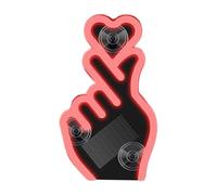 Générique LED Heart Light For Car - Gesture Design Romantic Wireless Lamp, Suction Cup Solar Car Light With Vibration Sensor | For Women Men Triangle Window Exterior Valentine's Day